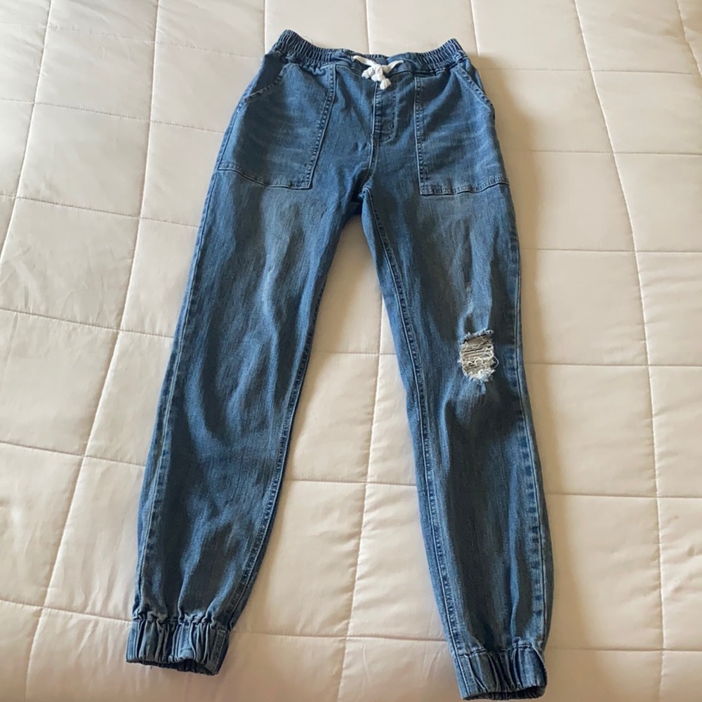 Forever 21 Blue Jean jogger pants